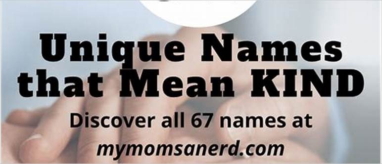 Name meaning kindness